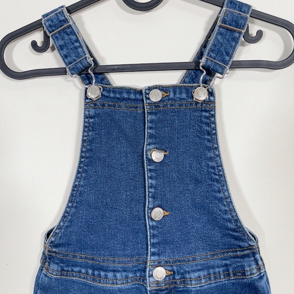 ZARA | GIRL'S FLARE INDIGO OVERALLS sz 7/8. Super cute! - Picture 5 of 14